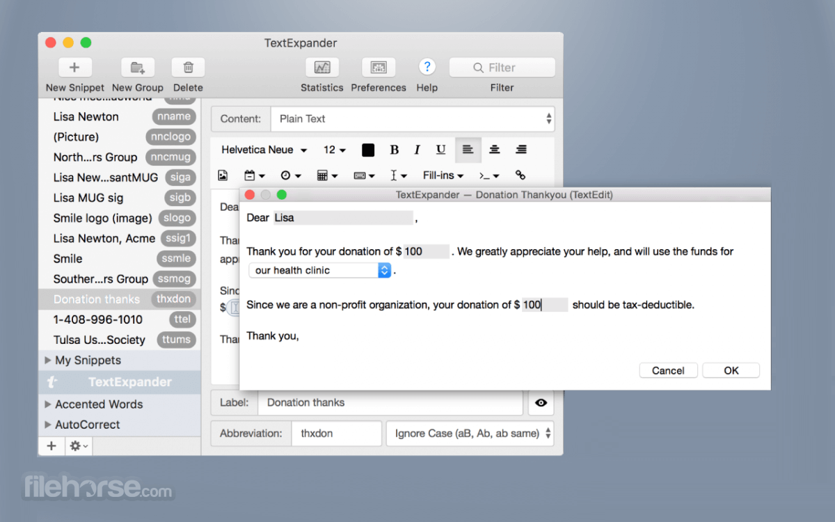 text expander for mac